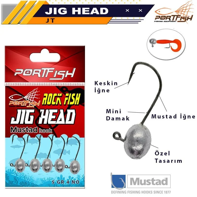 Portfish%20Jig%20Head%20Mustad%20İğneli%205li%20Paket