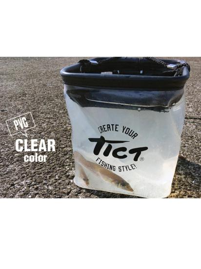 Tict Folding Live Bucket - Clear (Şeffaf Katlanır LRF Kovası)